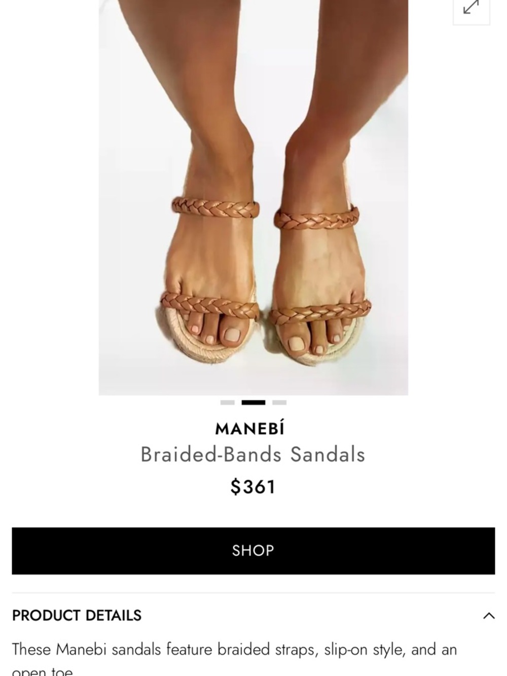 Women's Tan Braided Sandals